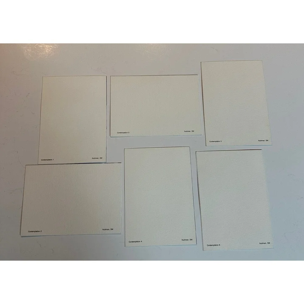 Nuttman SM Contemplation 1-6 Abstract Art Blank Note Cards Unused